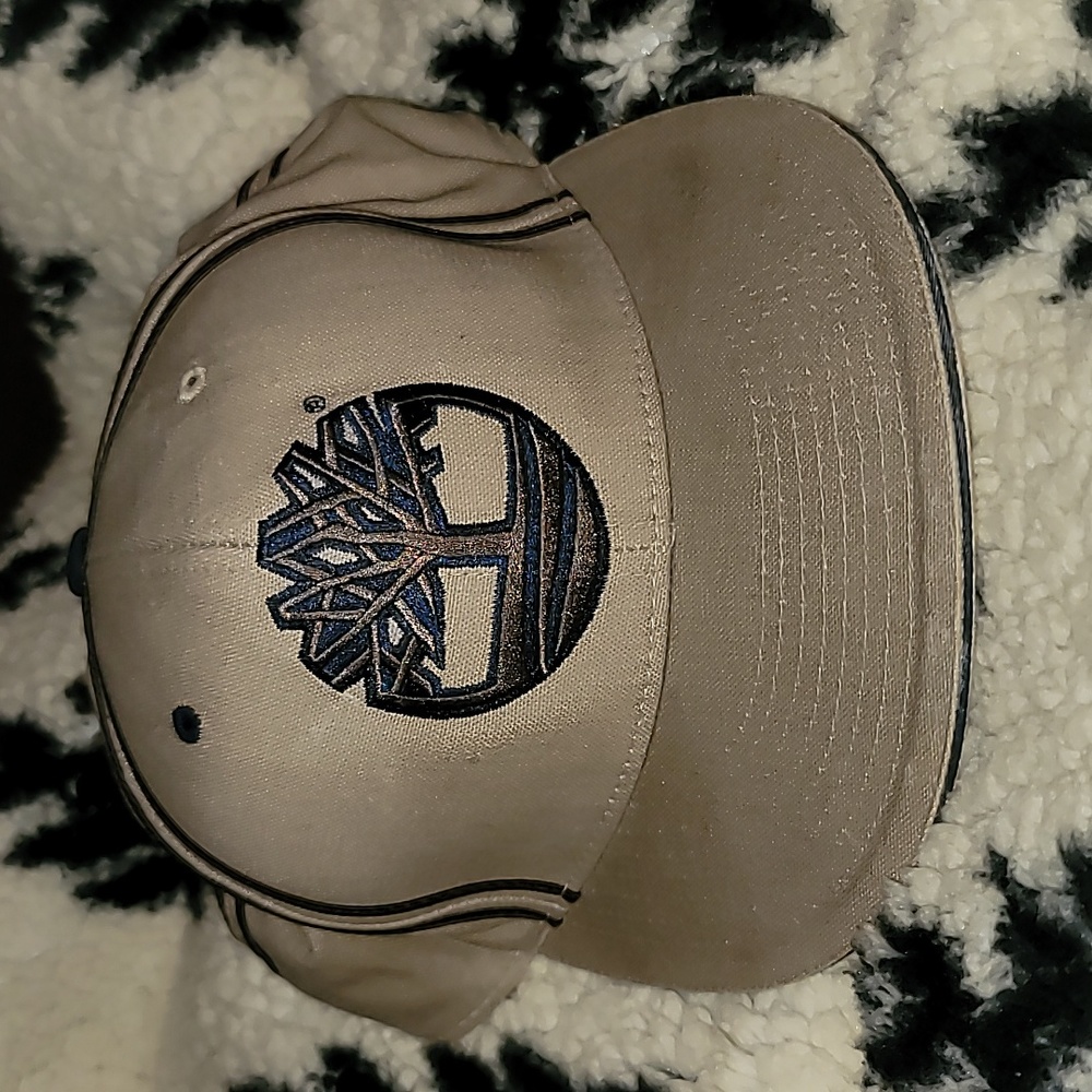 Timberland khaki fitted hat with brown logo 7 5/8